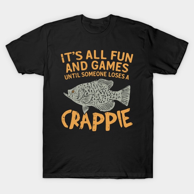 crappie fishing shirts T-Shirt by MYFROG